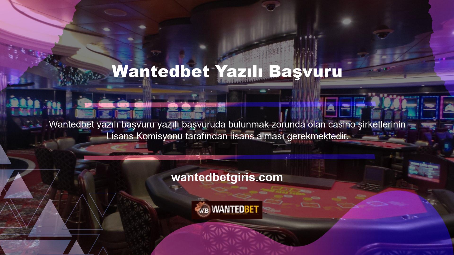 Lisanslı bir oyun sitesi olarak Wantedbet, güvenini kazanmıştır